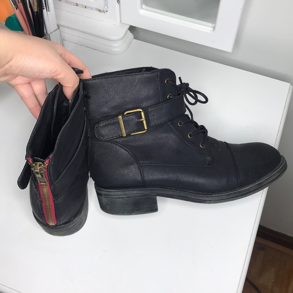 Black Combat Boots